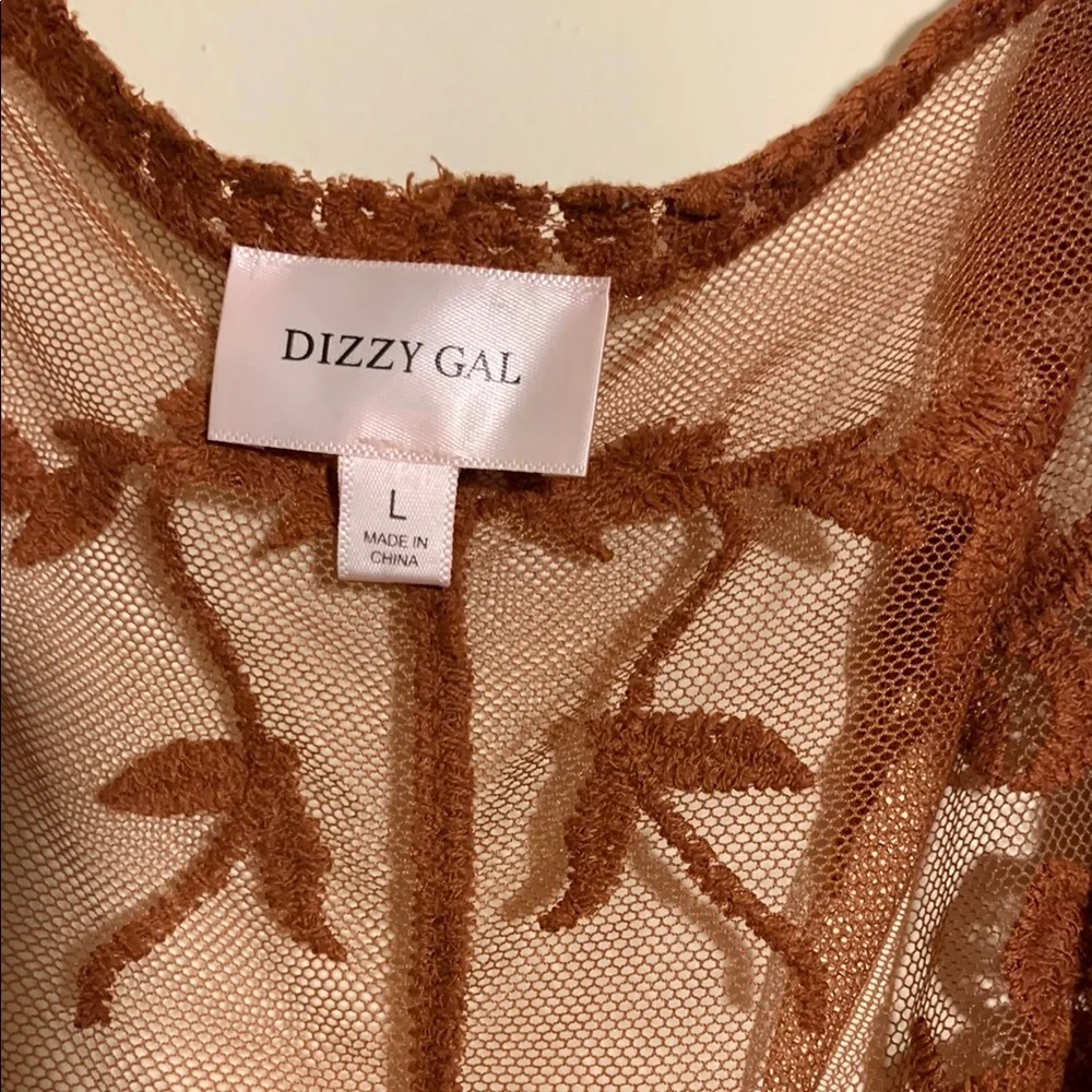 Dizzy Rust Lace Overlay - Picture 2 of 7